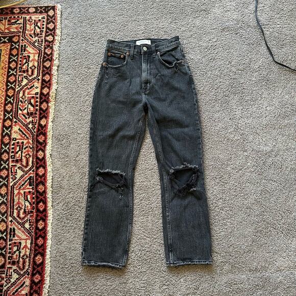 Abercrombie & Fitch Denim - Abercrombie Ultra High Rise Ankle Straight Jeans